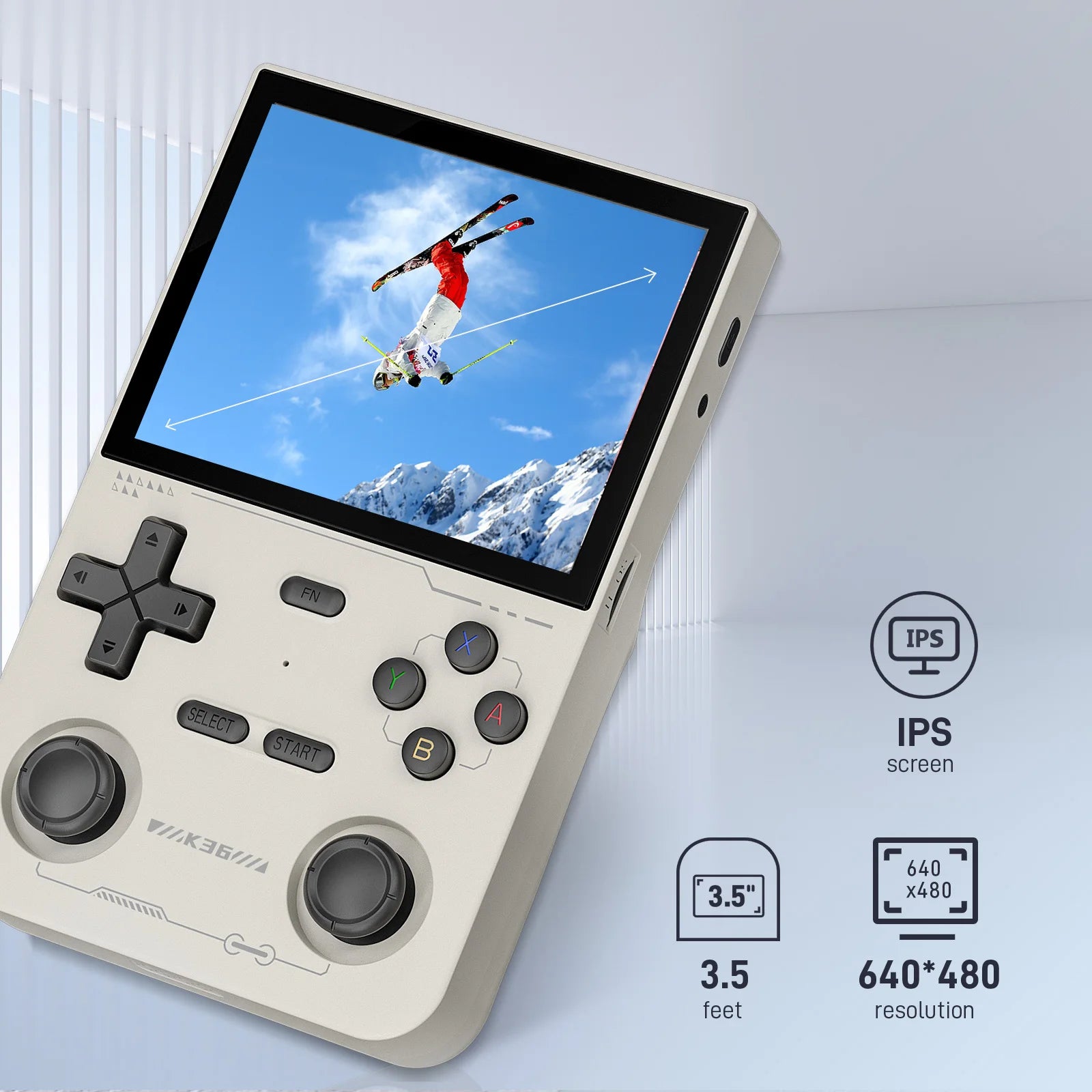 GAMINJA K36 Retro Handheld Game Console – 3.5” IPS Screen, 16,000+ Games, 64GB / 128GB
