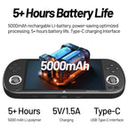 Smart Pro Handheld Game Console – 4.95" IPS Screen, Retro Gaming System with Joystick & RGB Lighting