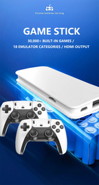 M15 4K Retro Game Stick – 50,000+ Games, Dual Wireless Controllers, HDMI Plug & Play