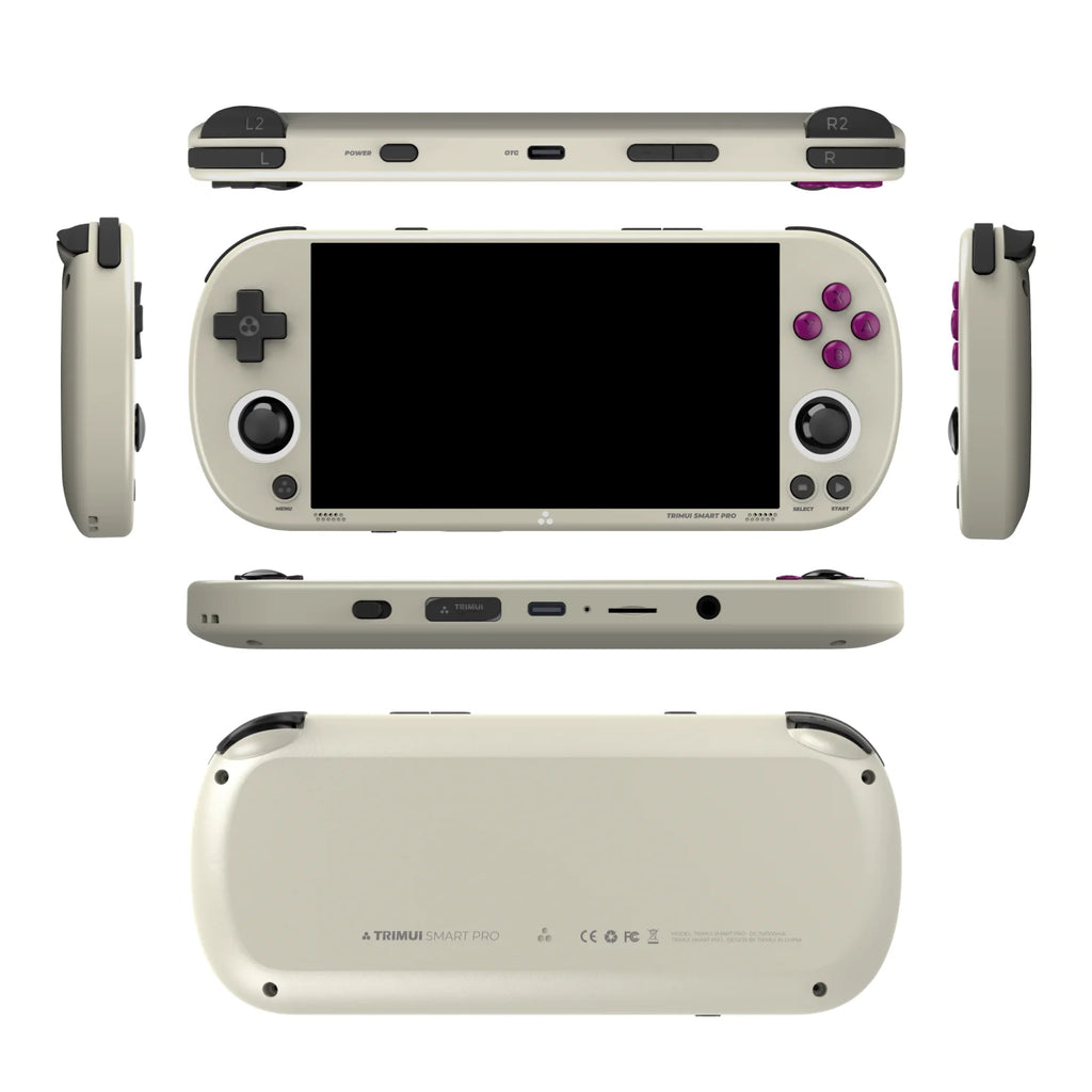 Smart Pro Handheld Game Console – 4.95" IPS Screen, Retro Gaming System with Joystick & RGB Lighting